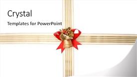  Presentation with golden - PPT layouts enhanced with red lace and golden ribbon background and a white colored foreground