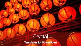  Presentation with lantern chinese - Slide deck consisting of red-lantern-hanging-up background and a crimson colored foreground