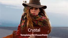  Presentation with events fashion show a - Presentation theme with red leather jacket hat cashmere background and a wine colored foreground