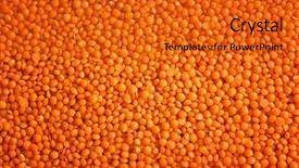  Presentation with lentils - Theme with red lentils background background and a gold colored foreground
