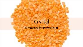  Presentation with lentils - Slides with red lentils on white background background and a gold colored foreground