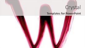  Presentation with white letters - Amazing slide deck having red-letters-written backdrop and a white colored foreground