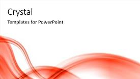  Presentation with abstract red - Amazing PPT theme having red line - abstract composition backdrop and a white colored foreground