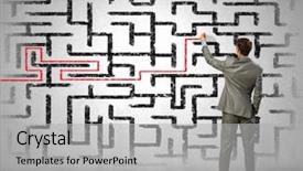  Presentation with find - PPT theme with closeup mans arm wearing suit adjusting silver wrist watch using hands men getting dressed concept background and a tawny brown colored foreground