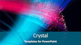  Presentation with fiber optics - Cool new presentation with red line - fiber optics close-up modern computer backdrop and a teal colored foreground