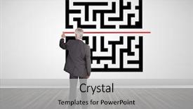  Presentation with starting line red running track - Presentation theme featuring digital vernier caliper measurement tool background and a gray colored foreground.