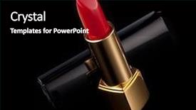  Presentation with black liquid - Slide deck consisting of red lipstick isolated on black background and a black colored foreground