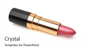  Presentation with lipstick - Cool new slides with red-lipstick-isolated-on-white backdrop and a white colored foreground