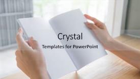  Presentation with open book - Amazing PPT layouts having red magazine - hands open book on wood backdrop and a light gray colored foreground