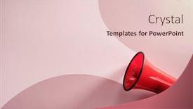  Presentation with pink - Presentation theme consisting of red-megaphone-on-the-pink background and a lemonade colored foreground