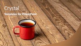  Presentation with hot metal - Audience pleasing presentation design consisting of red-metal-cup-of-hot backdrop and a coral colored foreground