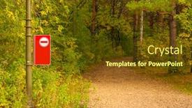  Presentation with red banner - Slide set consisting of red-metal-frame-with-white background and a tawny brown colored foreground