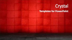  Presentation with interior - Colorful presentation theme enhanced with red modern interior backdrop and a crimson colored foreground