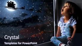  Presentation with bulb - Audience pleasing slide set consisting of bulb capping - child looks out the window backdrop and a tawny brown colored foreground