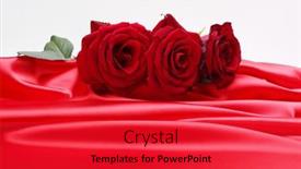  Presentation with abstract wave - PPT theme with red-nacre-wave-fabric-silk background and a  colored foreground