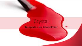  Presentation with spread - Audience pleasing slide set consisting of red-nail-polish-spread backdrop and a red colored foreground