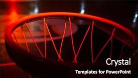  Presentation with neon - Cool new slide deck with red neon lights in sports backdrop and a black colored foreground