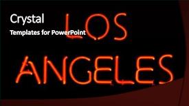  Presentation with neon - Slide deck enhanced with red neon sign background and a black colored foreground