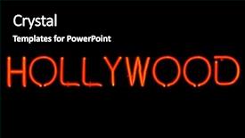  Presentation with hollywood red - Theme consisting of composition made in 3d software background and a light blue colored foreground