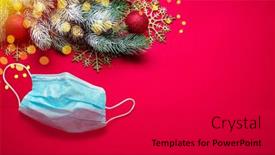  Presentation with red medical - Amazing presentation design having red-new-year-or-christmas backdrop and a dark gray colored foreground