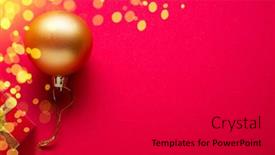  Presentation with christmas red - Theme enhanced with red-new-year-or-christmas background and a dark gray colored foreground