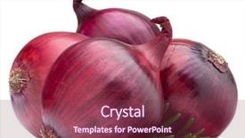  Presentation with red onion - Presentation enhanced with red onion and rosemary leaves isolated on white background cutout background and a violet colored foreground