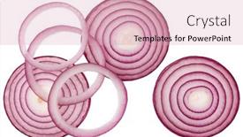  Presentation with red onion - Theme featuring red-onion-slices-isolated-over background and a lemonade colored foreground