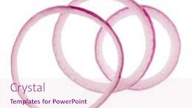  Presentation with red onion - Presentation design consisting of red onion slices isolated on white background top view flat lay red onion slice in air without shadow background and a lemonade colored foreground