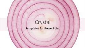  Presentation with red onion - PPT theme with red-onion-slices-isolated background and a lemonade colored foreground