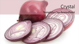  Presentation with red onion - Colorful slide deck enhanced with red onion backdrop and a  colored foreground