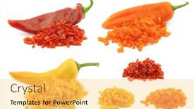  Presentation with capsicum - Cool new slide deck with red-orange-and-yellow-sweet backdrop and a yellow colored foreground