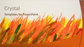  Presentation with orange green white - PPT theme enhanced with red-orange-yellow-and-green background and a lemonade colored foreground