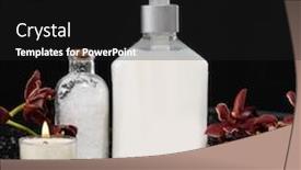  Presentation with zen - Beautiful presentation featuring oil candle salt in glass backdrop and a dark gray colored foreground