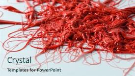  Presentation with organic - Cool new PPT theme with intestines system - red organic forms backdrop and a  colored foreground