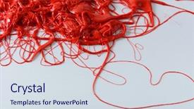  Presentation with organic - Cool new PPT theme with intestines system - red organic forms backdrop and a  colored foreground