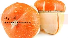  Presentation with red - Presentation theme featuring red-ornamental-pumpkins-isolated background and a gold colored foreground