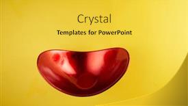  Presentation with container - Amazing theme having red-oval-shape-oriental-container backdrop and a yellow colored foreground
