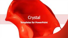  Presentation with ink splash - Audience pleasing PPT theme consisting of red paint splash isolated backdrop and a crimson colored foreground