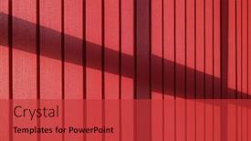  Presentation with curtains - Amazing PPT theme having red-panel-track-blinds-curtains backdrop and a red colored foreground