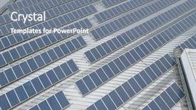  Presentation with solar system - Beautiful presentation design featuring red panels - top down view of solar backdrop and a gray colored foreground