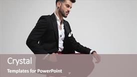  Presentation with smart light - Theme consisting of red pants looking down background and a gray colored foreground