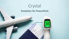  Presentation with boat - Audience pleasing presentation theme consisting of red-paper-boat-sailing-out backdrop and a sky blue colored foreground