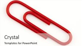  Presentation with notebook paper wiht clip - Amazing slides having red paper clip backdrop and a pink colored foreground