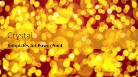  Presentation with golden lights - Cool new slide deck with red-paper-new-year backdrop and a gold colored foreground