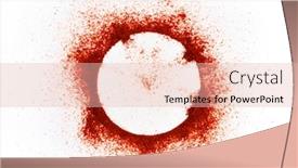  Presentation with powder - Slide deck with red-paprika-ring-powder-isolated background and a lemonade colored foreground