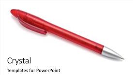  Presentation with red white blue patriotic - Amazing theme having red pen on white background backdrop and a  colored foreground