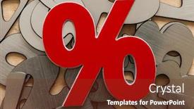  Presentation with abstract red - Cool new PPT theme with red percents sign abstract background sale advertising template original poster for discount sale banner with silver digits background with percent symbol concept of discount backdrop and a tawny brown colored foreground