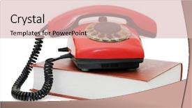  Presentation with abstract and red - Colorful theme enhanced with red phone on the book backdrop and a lemonade colored foreground
