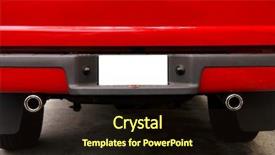  Presentation with truck - Colorful PPT theme enhanced with red pickup truck 1 backdrop and a  colored foreground