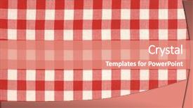  Presentation with tablecloth - Amazing presentation having red picnic cloth backdrop and a coral colored foreground